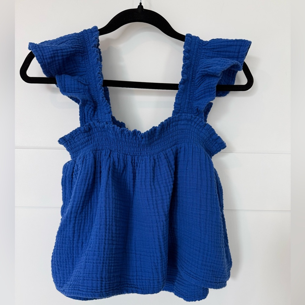 Loft Beach Triple Cloth Ruffle Strap Top - Picture 4 of 7